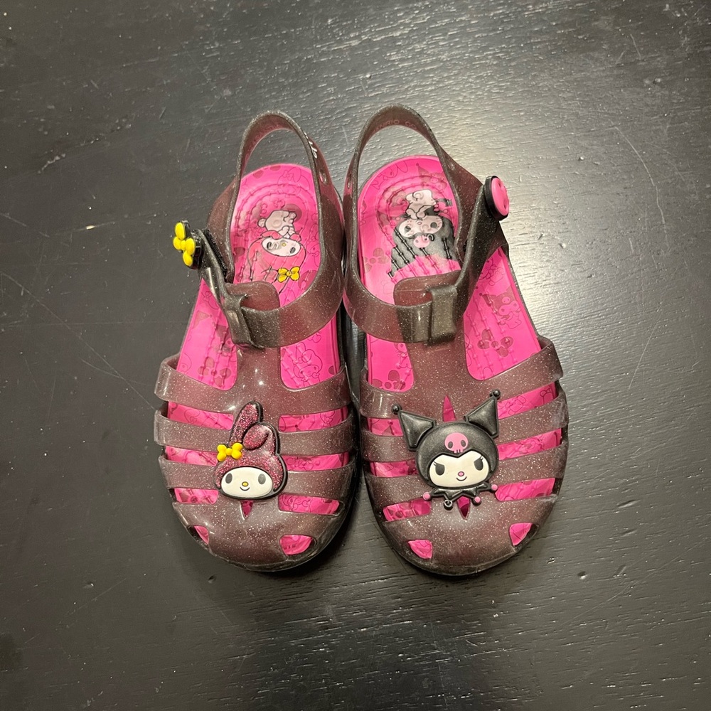 Crocs Kids Pink and Brown Character Sandals